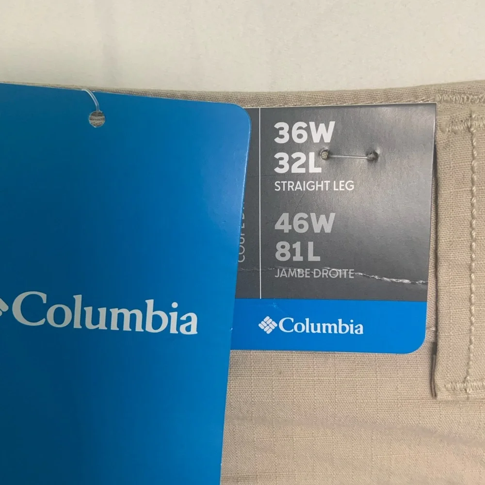 Columbia Men's pants active fit straight leg 36wx32w new - Picture 2 of 7